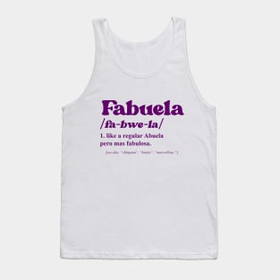 fabuela abuela grandma grandmother granny Tank Top